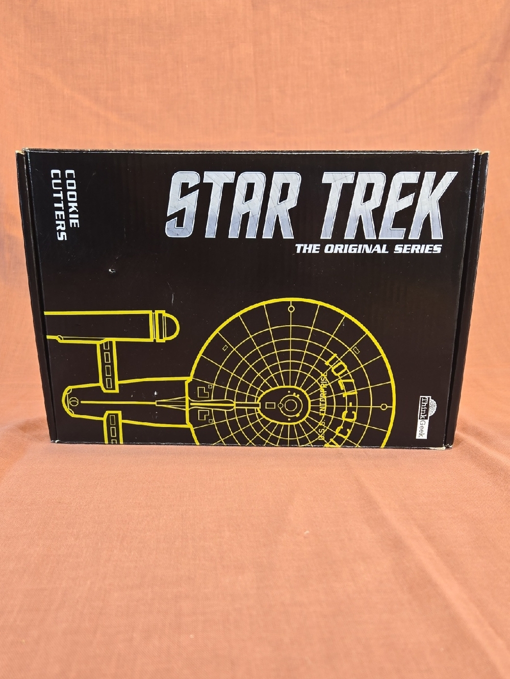 Star Trek The Original Series Cookie Cutters Box - Black & Yellow Ship Art